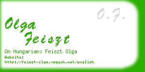 olga feiszt business card